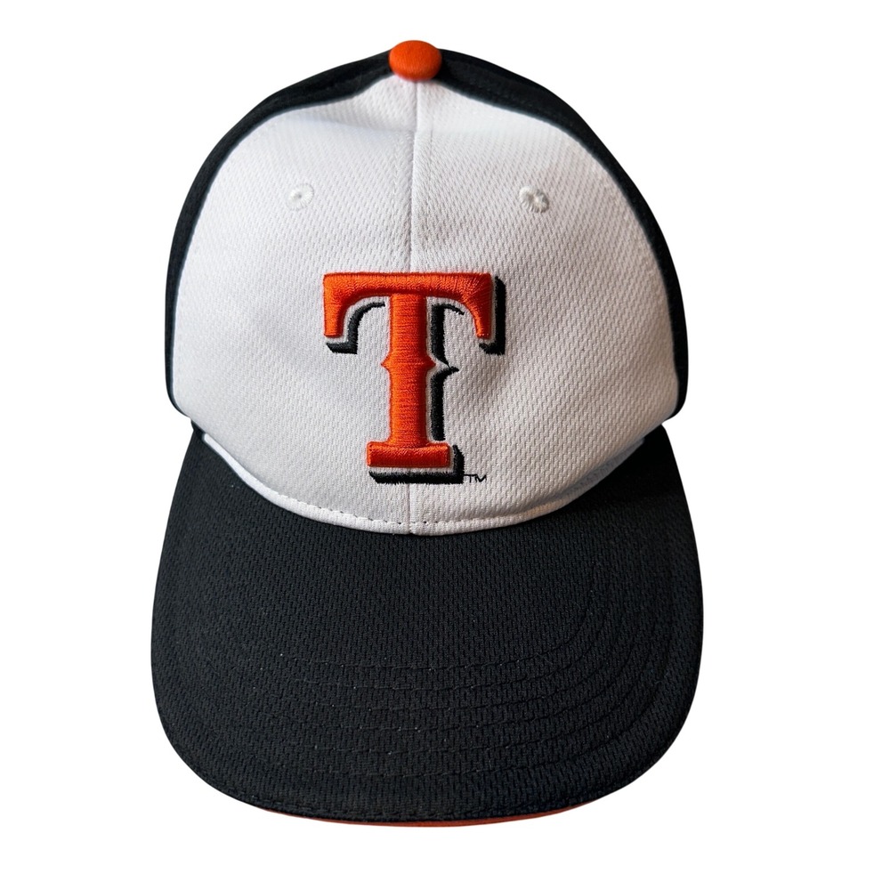 Melonwear Hat Mens OSFA Black Orange White Snapback Tiger Logo Baseball Cap